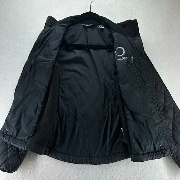 Marmot Jacket Womens Size XS Eclipse Diamond Quilted Full Zip Insulated Black - Picture 2 of 13